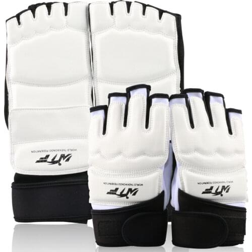 Half Finger Fight Boxing Boxeo MMA Muay Thai Kick Training crossfit Gloves Mitts Sanda Karate TKD Kids Adult Foot Protector