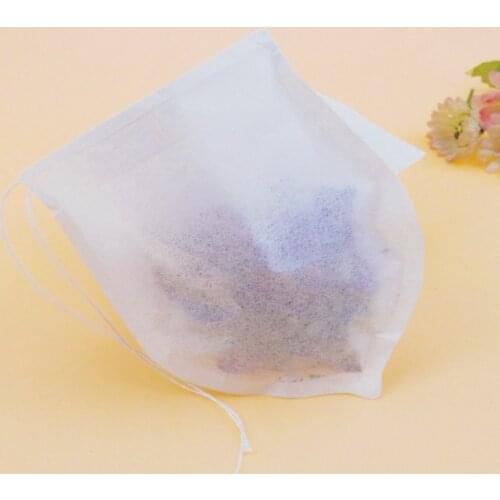 Drop Shape Tea Bags Filter Infuser Strainer Paper Teabag Heat Seal Teabags with String for Herb Loose Leaf Tea 500pcs/lot