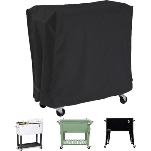 Cold Drinks Trolley Rain Covers Cooler Cart Cover Waterproof Outdoor Beverage Cart Protector Patio Garden Party Shade Cover
