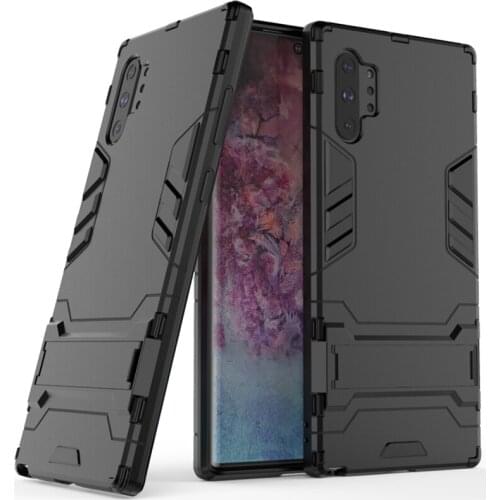 For Samsung Galaxy Note 10 Plus / Note10+ Case Shockproof Robot Armor Hybrid Rubber Silicone Cover Slim Hard Back Phone Case