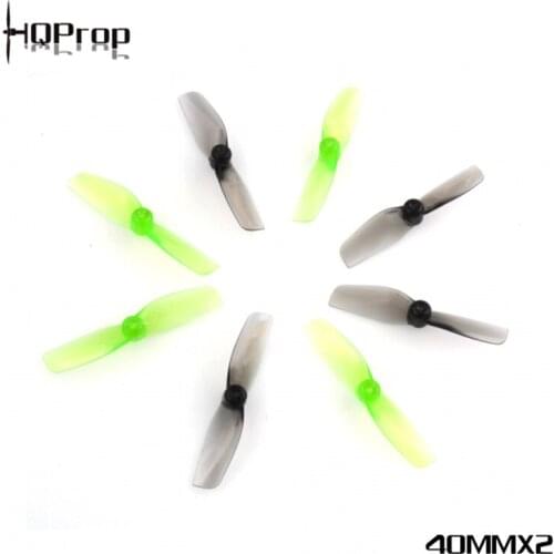 HQPROP 40MMX2 40mm 2-Blade PC Micro Whoop Propeller for RC FPV Racing Freestyle Tinywhoop Drones 75mm Moblite7 Replacement Parts