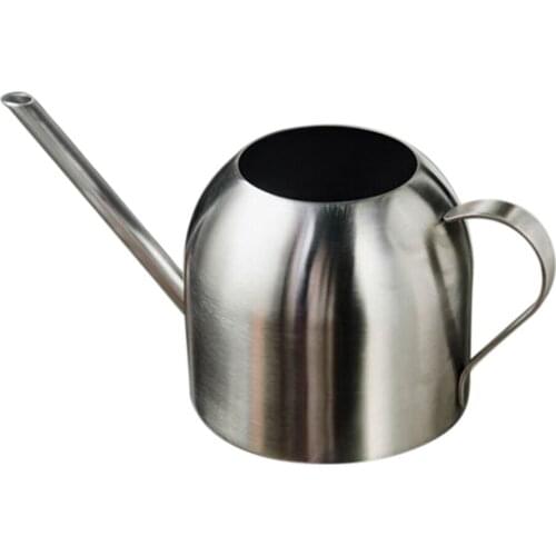 Long Mouth Water Can Stainless Steel Watering Pot Garden Flower Plants Watering Cans 800ML Garden Watering Supplies