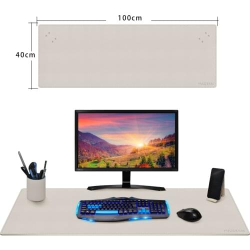 1000X400MM High Quality Extended Desk Pad Large Mouse Pad PU leather Gaming Mousepad Waterproof Antifouling Mouse Pad