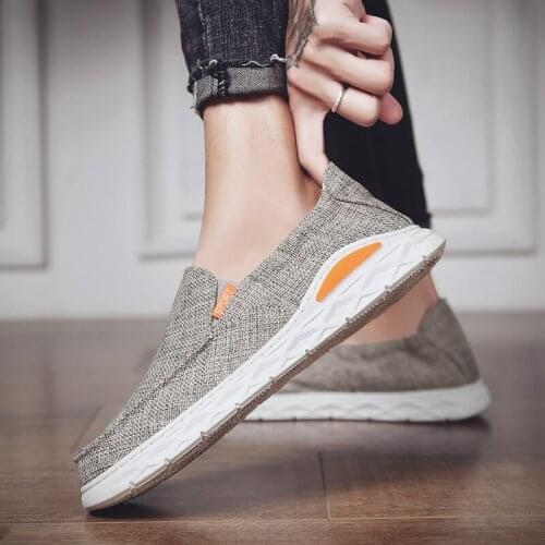 Loafers Men Flats Canvas Shoes Lightweight Comfortable Chunky Sneakers Black Men Fashion Shoe Summer Casual Sport Shoes for Men