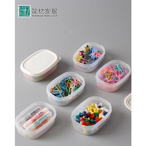 Desk Small Object Storage Box Stationery Case Porta Clips Dispensador Oficina Clips Dispenser Desk Accessories Paper Clip Holder