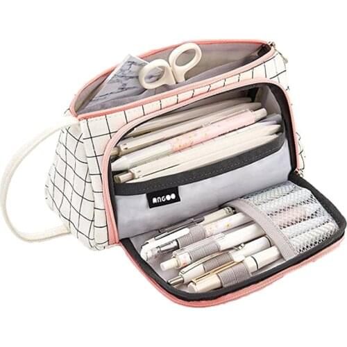 New Super Pencil Case Kawaii Large Capacity Pencilcase School Pen Case Supplies Pencil Bag School Box Pencils Pouch Stationery