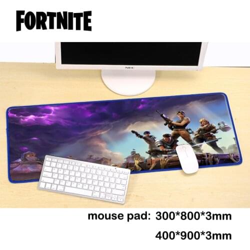 Original fortnite game oversized creative office computer keyboard mouse pad thickened simple seam anti-skid student desk mat