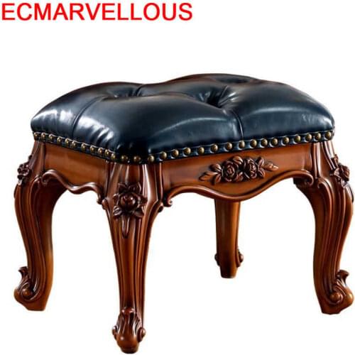 Chambre Pouf Rangement Footstool Banco Madera Cover Storage Small Chair Kid Furniture Taburete Poef Ottoman Tabouret Stool