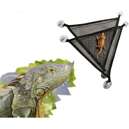 2pcs Mesh Breathable Reptile Lizard Sleeping Bed Hanging Hammock Fabric Swing Climb Pet Reptile Supplies