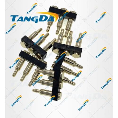 D2mm pitch:2.54mm POGO Factory direct sale 3pin 3p connector Spring needle Large current Gold plated pin 4 /5 /6 /7 8 9 10 mm A
