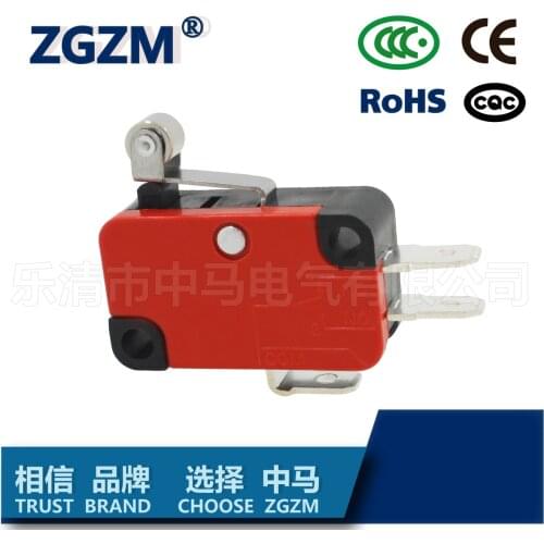 HWEXPRESS 50PCS Switch ZW9-3 Ohm Dragon V-155-1C25 Copper Point 5A Tripod Bring Short Wheel