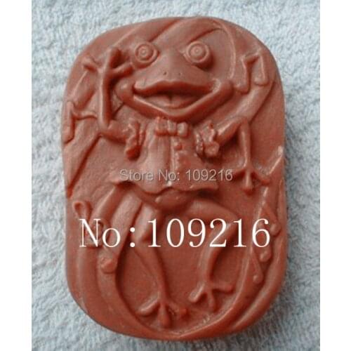 Wholsale!!1pcs Happy Frog Prince (ZX139) Silicone Handmade Soap Mold Crafts DIY Mold