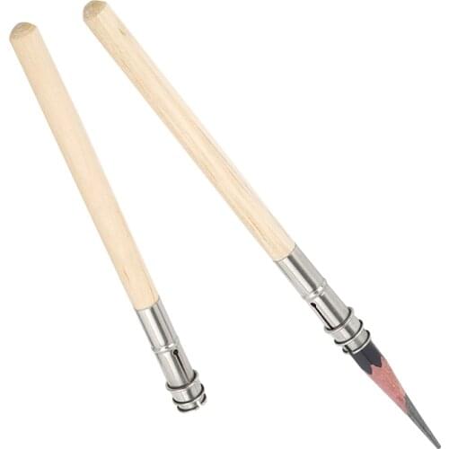 Adjustable Wooden Pencil Lengthener Extender Holder for Art Pencil Write Tool Stationery School