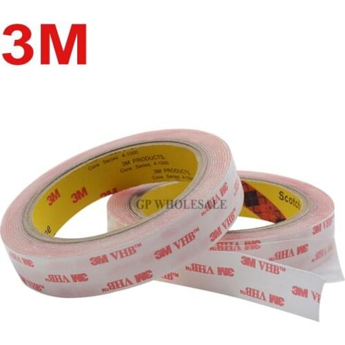 1Roll 25mm x 3Meters Clear 3M VHB 4910 Heavy Duty Double Sided Adhesive Acrylic Foam Free Shipping