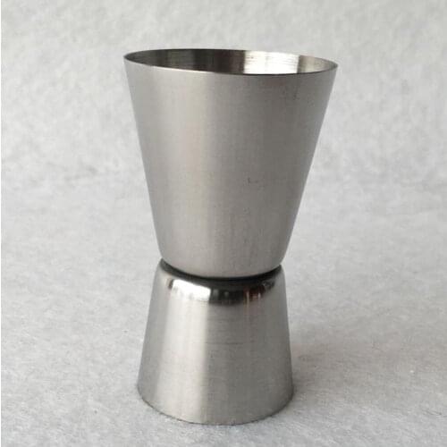 Stainless Steel Double Jigger Shot Glass Cocktail Bartender Mixer Measuring Cup