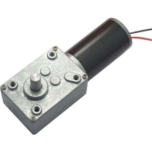 DC12V/24V 7/10/12/16/27/40/80/160/260/470 rpm Worm Geared Motor, Worm gear,dc motor turbine worm reducer, High Torque