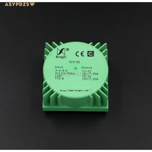 15VA Green Square 15W Sealed toroidal transformers M15-05 Output voltage AC dual 18V(2*18V)