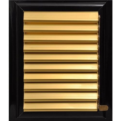 40 x 55 Sarı Siyah Dekoratif Alüminyum Lüks Banyo Wc Panjuru