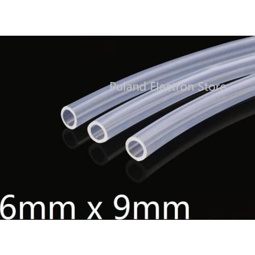 6x9 Silicone Tubing ID 6mm OD 9mm Food Grade Flexible Drink Tubing Pipe Temperature Resistance Nontoxic Transparent