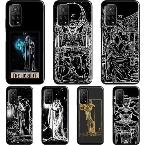 The Hermit Tarot Card Witchcraft For Xiaomi Mi 11 Ultra Note 10 Lite Mi 9T 10T Pro A3 Coque For POCO X3 Pro M3 F1 F3 Case