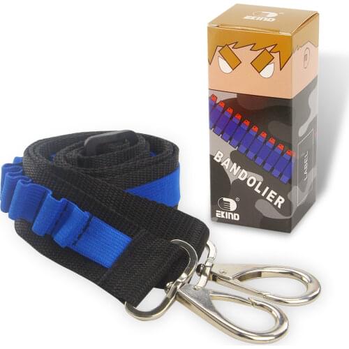 EKIND Toy Gun Bullet Shoulder Strap Darts Bandolier Kit Ammo Storage Holder for Nerf N-Strike Blasters