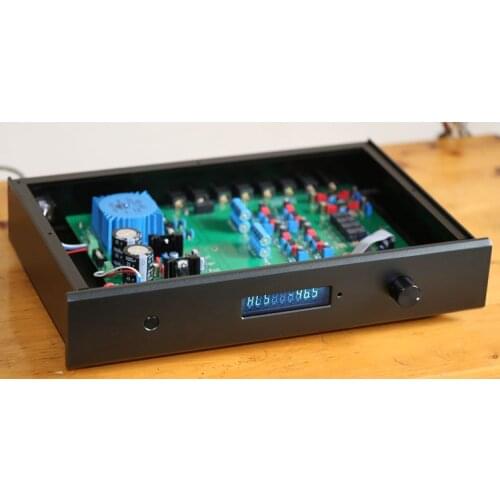 Finished C7 Remote Control Preamplifier Stereo HiFi AD797ANZ Pre-amp Based on MBL6010D Amplifier Circuit