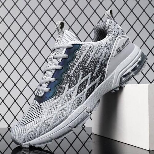 New Air Cushion Men Running Shoes Mesh Breathable Fashion Male Sneakers Super Light Summer Outdoor Jogging Zapatillas De Hombre