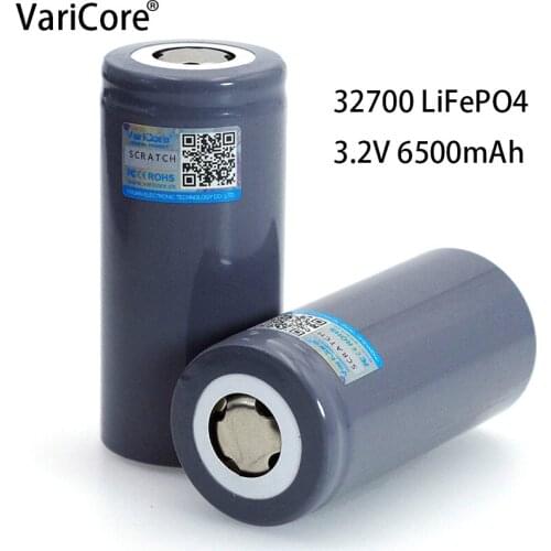 VariCore 3.2V 6500mAh 32700 Rechargable LiFePO4 Battery 35A Continuous Discharge Maximum 55A High power battery