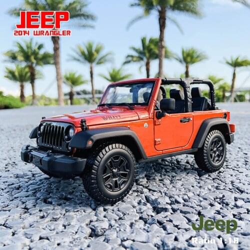 Maisto 1:18 JEEP Wrangler off-road vehicle Alloy Retro Model Car Decoration Collection gift