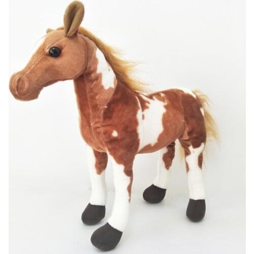 Cute Simulation horse Children stuffed toy baby kids plush toy birthday gift four kind horse animals