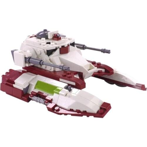 MOC Tank Model Building Blocks Trek War Republic Military Armed Battle Creativity Education Kids Toys Gift