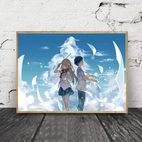 Canvas Wall Artwork Painting Home Decoration Your Lie in April Animation Nordic Poster Printed Modular Pictures For Living Room