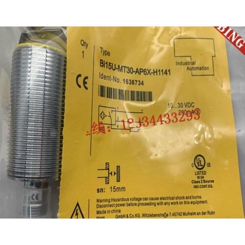 2pcs New High Quality Turck proximity switch BI15U-MT30-AP6X-H1141 BI15U-MT30-AN6X-H1141
