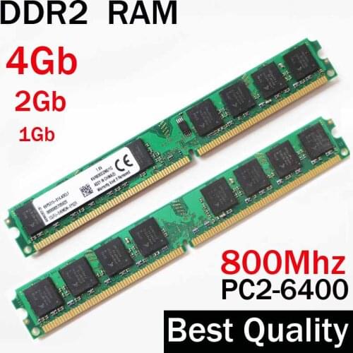 4Gb RAM DDR2 800 4Gb 2Gb 1Gb - DDR2 800Mhz 4Gb / For AMD for Intel memoria ram ddr2 4Gb single / ddr 2 4 gb memory RAM PC2 6400