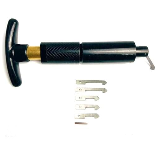 File Cabinet Lock Puller with 5pcs Tips,Drawer Lock Extract Tool Professional Locksmith PickTool for Office Locks,Mailbox Lock