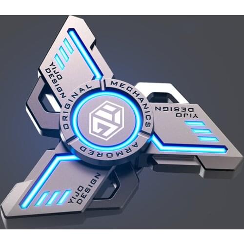 Luminous Fidget Spinners Metal Alloy Hand Spinner Mute Bearing R188 Noctilucent Senior Gyro Stress Relief Toy for Adult Gifts