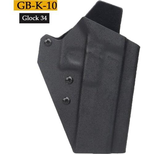 Kydex Tactical Holster for Glock 34 Series Waist Quick Pull Pistol Sheath Light Bearing Holster Hunting Accessories Right Hand