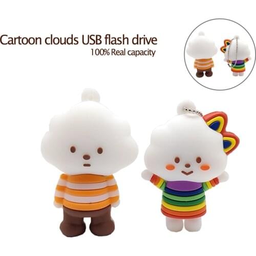 Pendrive real capacity usb flash drive cartoon Cloud pen drive 4GB 8GB 16GB 32GB 64GB memory stick Personalized gift USB stick