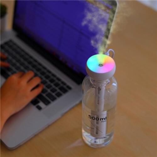 Colorful Light Unlimited USB Air Humidifier Portable Mini Cool Mist Maker Car Aromatherapy Aroma Essential Oil Diffuser for Home