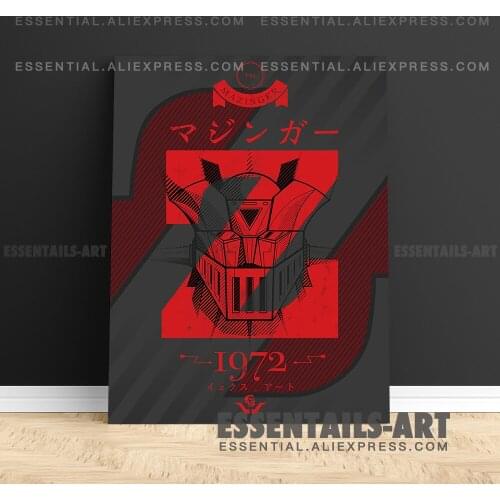 Mazinger Z Vintage Anime Poster Canvas Wall Art Painting Decor Pictures Bedroom Study Living Room Home Decoration Prints