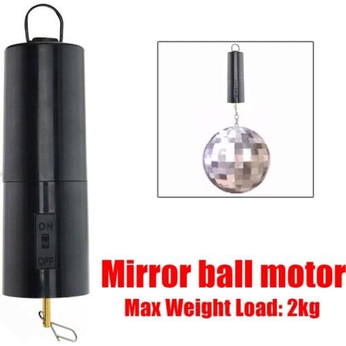 14X4X4cm Load Bearing 2kg Black Mirror Ball Motor Spin Battery Operated Rotating Turning Motors for Disco Party Wedding