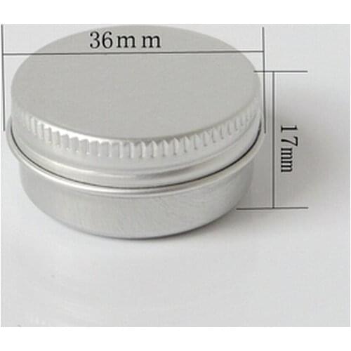 Tin Jars Screw Top Round Metal 10G Cosmetic Container with Lid 50PCS