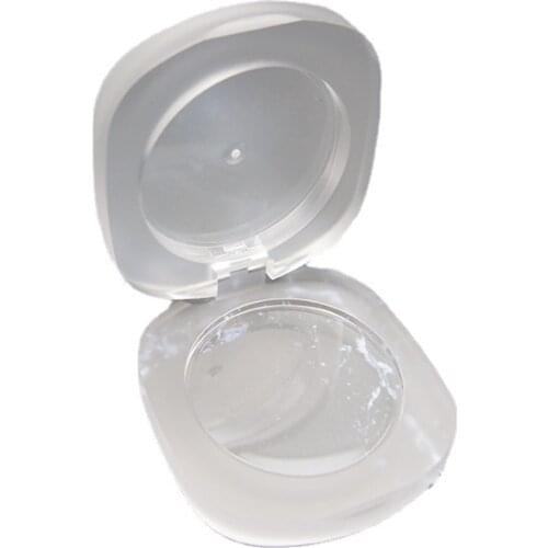 100Pcs Diameter 42mm 4g Empty Transparent Frosted Diamond Highlighter Powder Boxes Blush Concealer Box DIY Makeup Containers