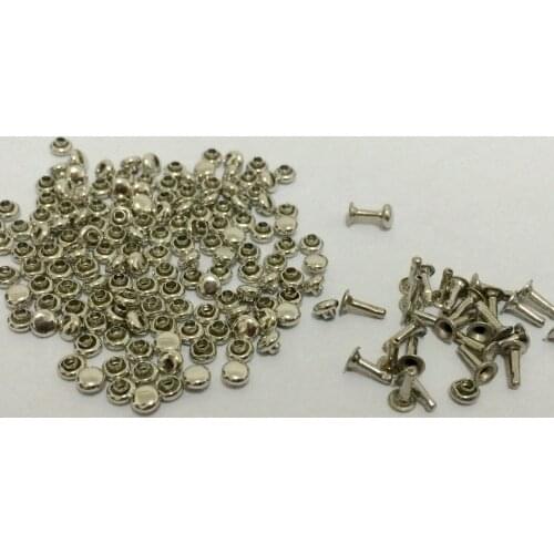 200PCS 3MM DIY Silver Plated Punk Spike Studs Spots Fashion Rivet DIY Bags Belt Shoes Craft Mini Rivets Cute Rivet Shipping Free