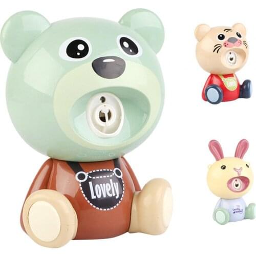 2021 Hot Sale Animals Bubble Blower Lovely Adjustable Length Musical Tiger Bubble Machine for Entertainment Nice Gift for Girl