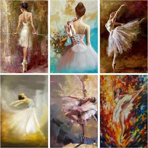 5D DIY Diamond Painting Ballerina Diamond Embroidery Ballet dancer Picture Of Rhinestone Home Decor Diamond Painting Full Square