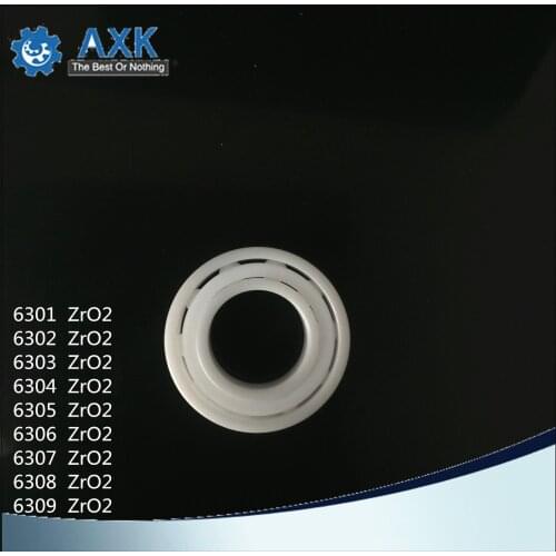 6300 6301 6302 6303 6304 6305-6309 Full Ceramic Bearing ( 1 PC ) ZrO2 Material 6300CE All Zirconia Ceramic Ball Bearings