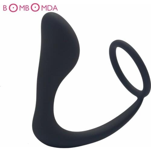 Anal Plug Prostate Massager G Spot Massage Black Sex Toys Vibrator Men Cock Ring Penis Prostata Masturbator Anal Butt Plug