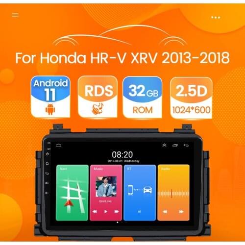 Android 11 For HONDA XRV Vezel XRV Vezel HRV 2013-2018 Multimedia Stereo Headunit Car DVD Player Navigation GPS Radio Mirror SWC