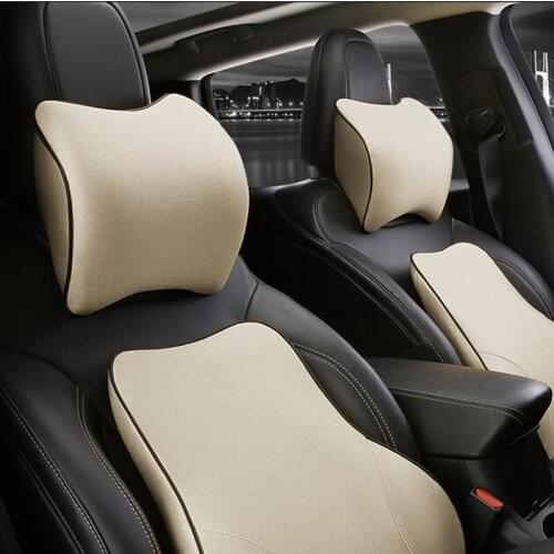 Car Headrest Neck Pillow Car Interior Products Space Memory Neck Headrest Car Cover Vehicular Pillow Seat Headrest Accessories